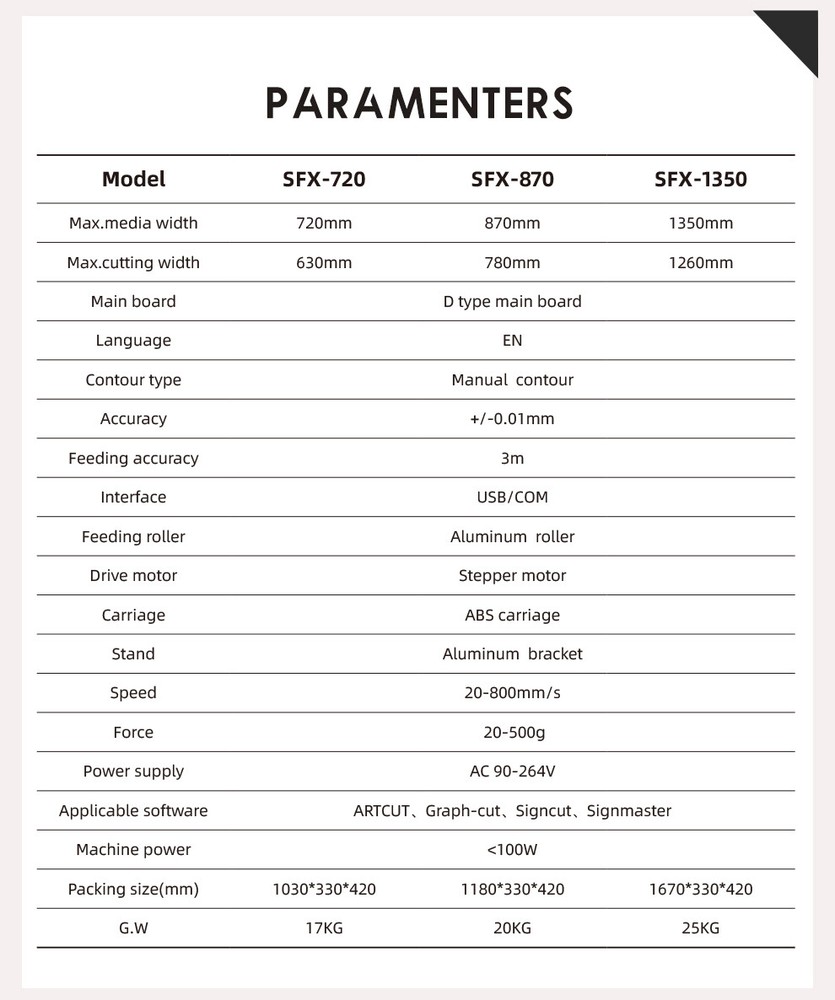 34” Cutting Plotter Sign Cutting Machine with Stand Signmaster Software 3 Blades