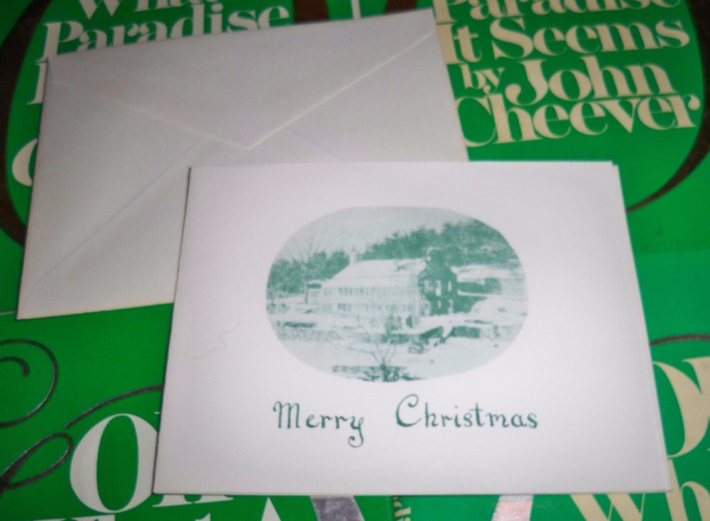 Susan Cheever  Signed Check & John / Mary Cheever Unused PostCard