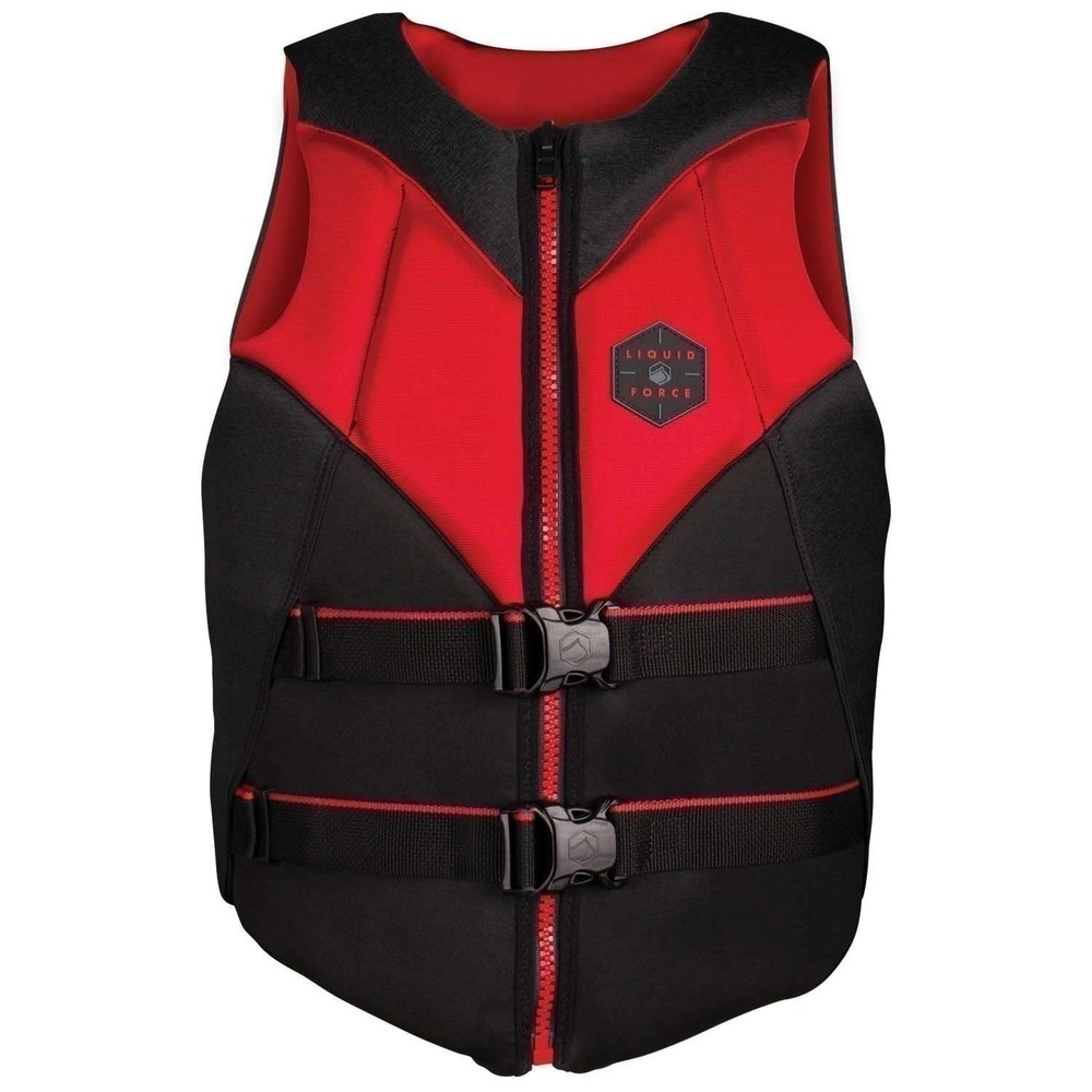 Liquid Force Rush CGA Life Jacket, Black/Red XL