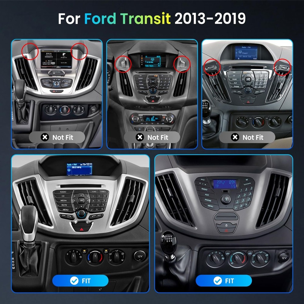 【DSP 46EQ】 8Core 6G+128G for Ford Transit 2013-2019 Android Car St