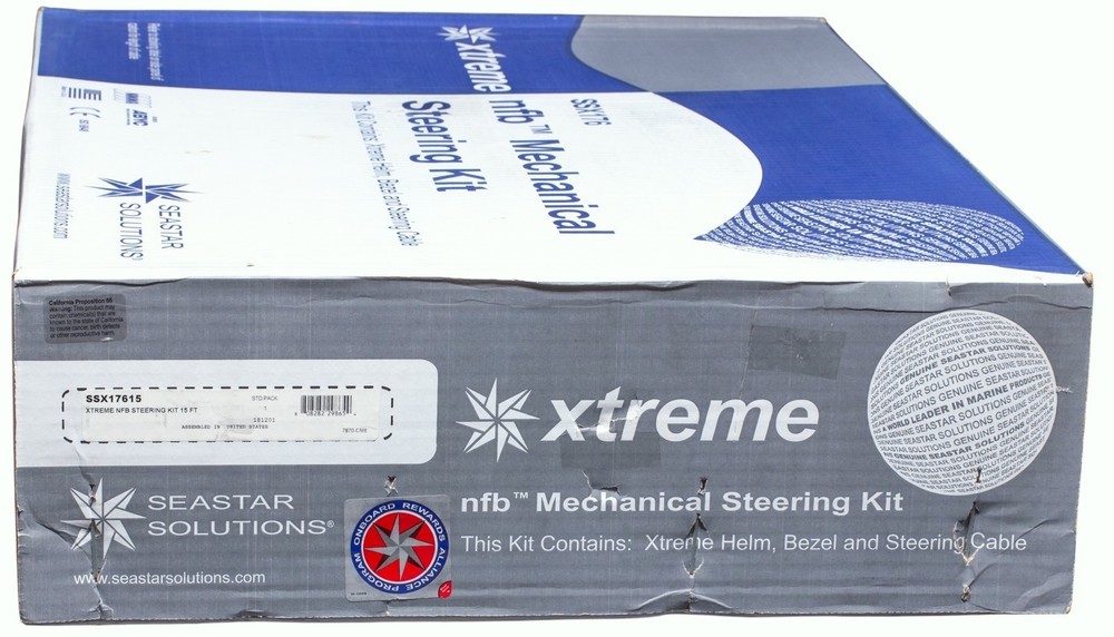 15ft SeaStar Xtreme NFB No Feedback Mechanical Rotary Steering Kit Single Cable