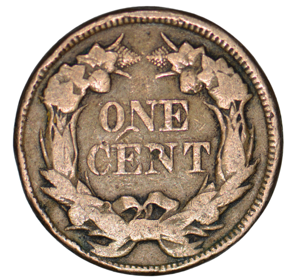 1857 Flying Eagle Cent ~ VF Details