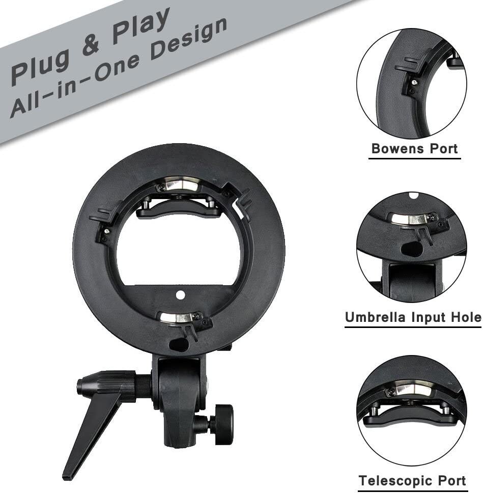 Godox S-Type Bracket for Speedlite Flash (Bowens Mount)