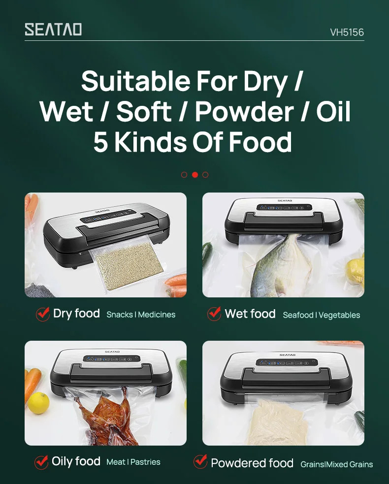 Vacuum Packing Machine Automatic Built-in Storage & Cutting Vacuums Sealer New