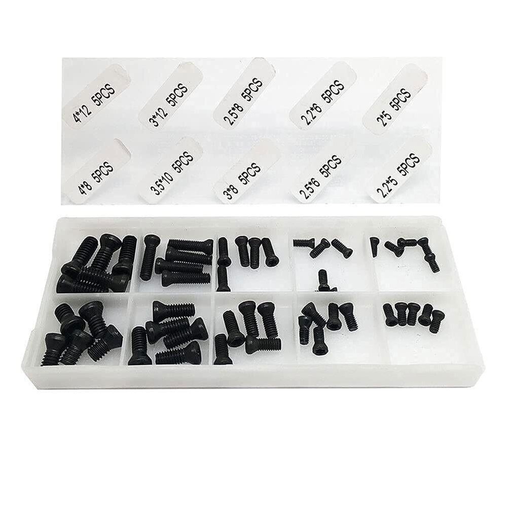 Strong 50pcs CNC Screws for Securely Fixing Carbide Inserts on Tool Holders