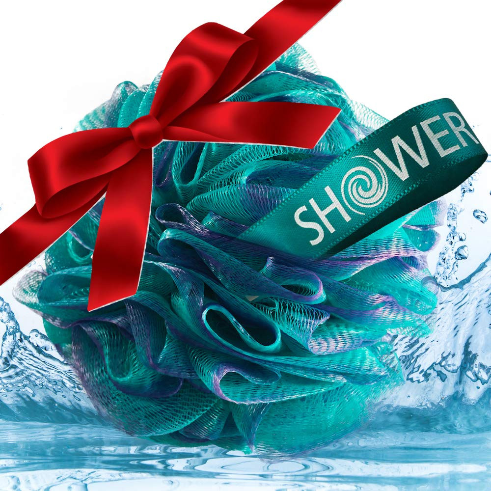 2-Sided-Loofah-Back-Scrubber & Bath-Sponge Set // 1-Long-Handle-Back-Brush Plus