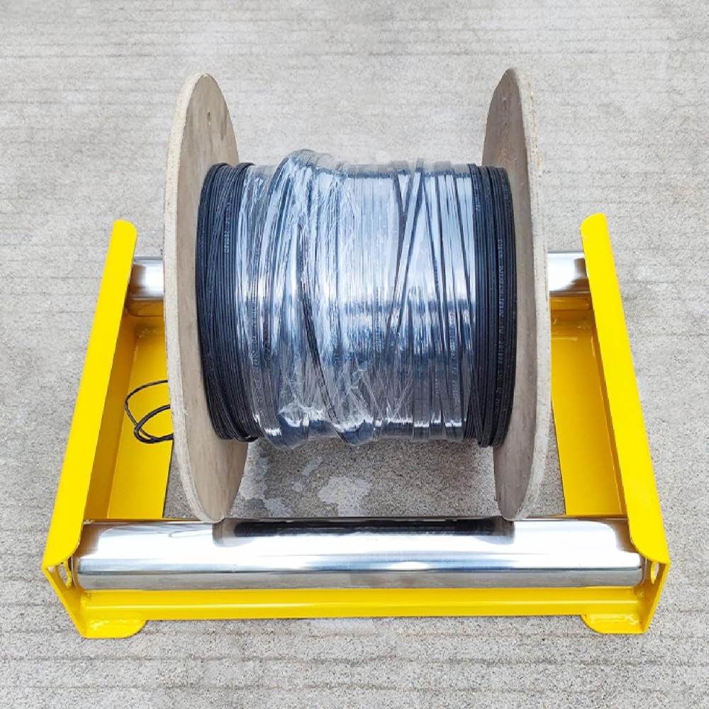 Cable Drum Roller Reel Dispenser Cable Roller Stand for Wire Reel Diameter 20...