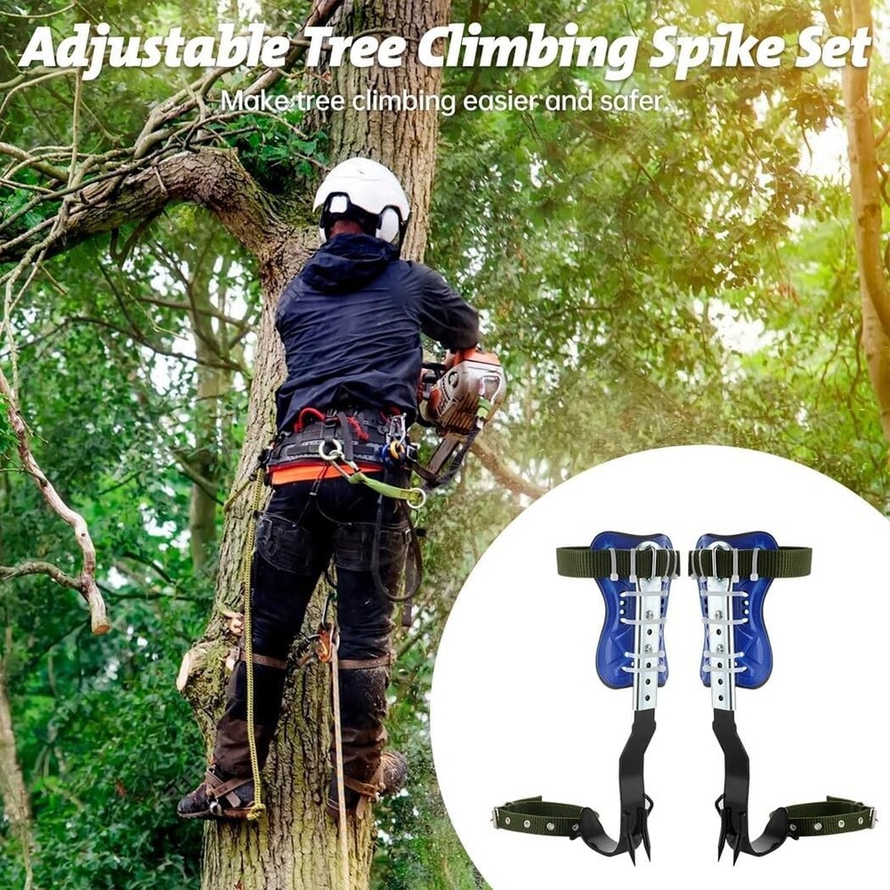 Tree Climbing Spikes Set, Adjustable Tree Climbing Spikes, Portable Tree Climbin