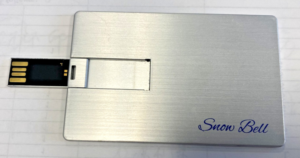 snow bell 30GB USB card