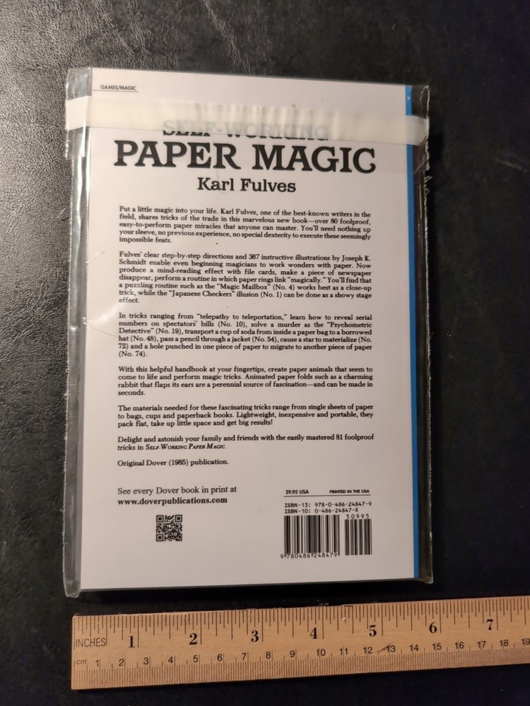 Karl Fulves 81 Self Working Paper Magic Tricks Book