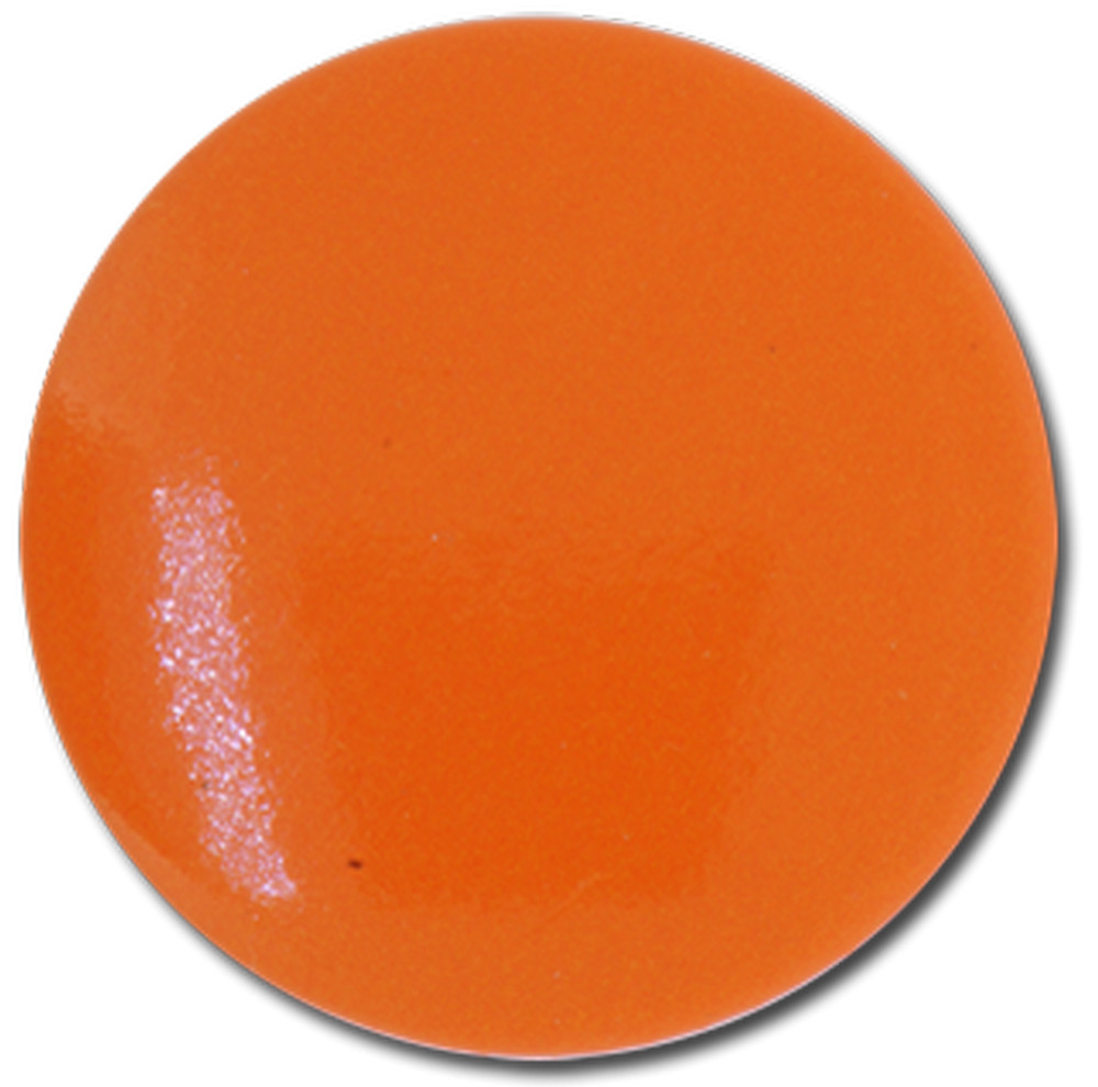 Orange Plain Plastic Button School Badge Pack of 25