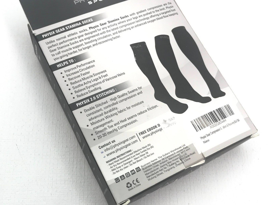 Stamina Men's Graduated Compression Socks HT3 ABlack Size: S/M W