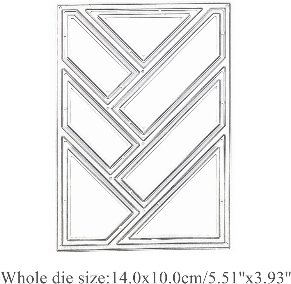 Rectangle Grid Frame Metal Die Cuts,Rectangular Frame Background Stencils DIY.