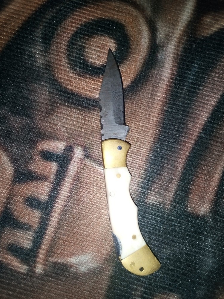 Pocket Knife Bone Handle W/Sheath