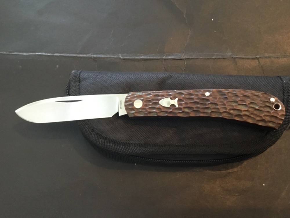 Custom Luke Swenson Trapper Slipjoint Folder Folding Knife