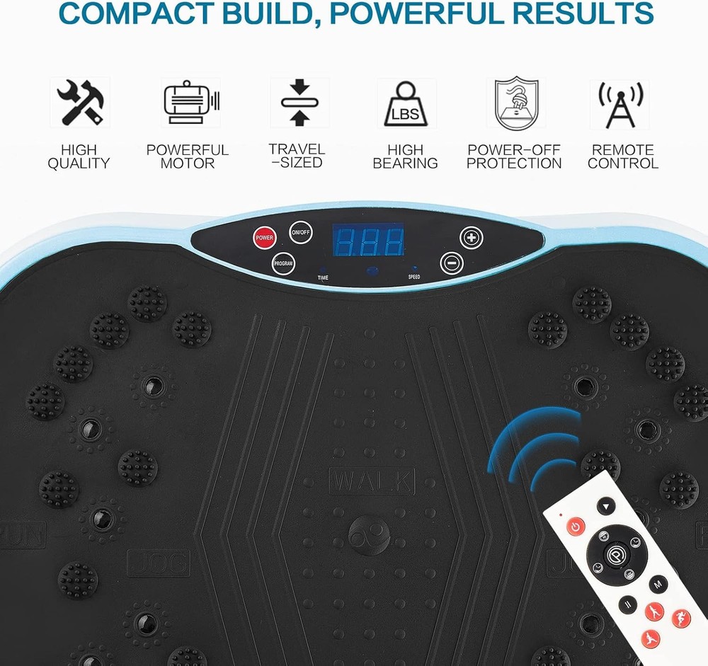 Vibration Plate Exercise Machine - Full Body Workout Vibration Platform with Loo