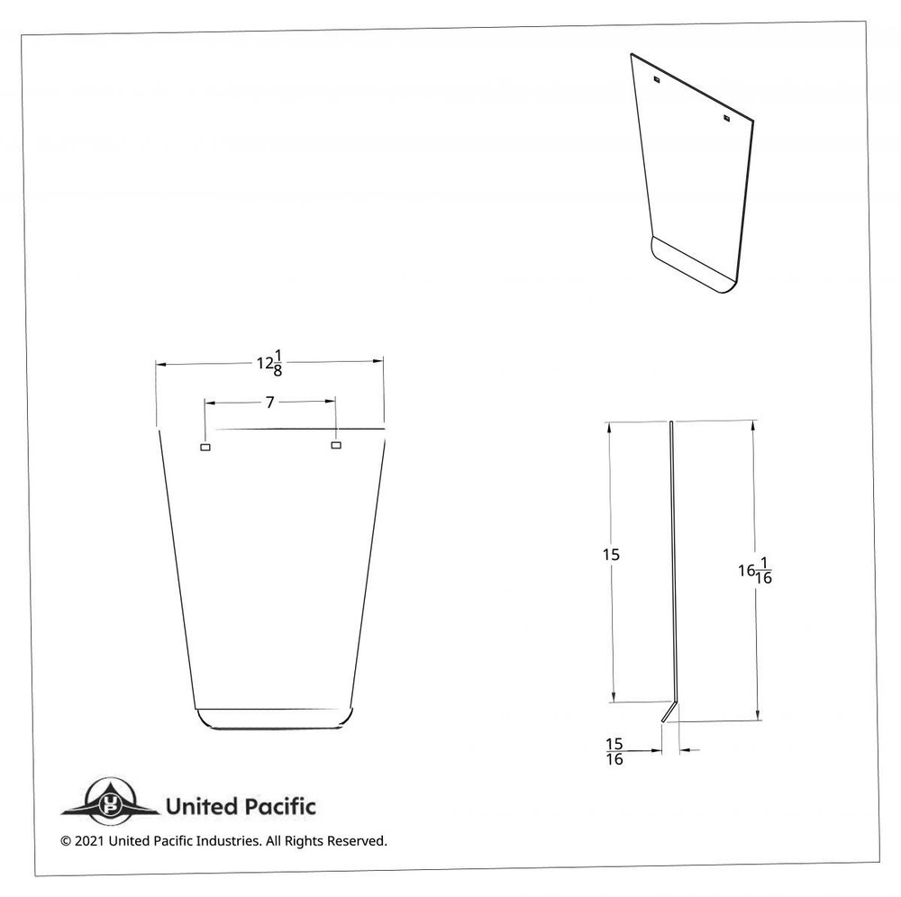 Stainless Anti-Sail Plate - Plain (Pair)