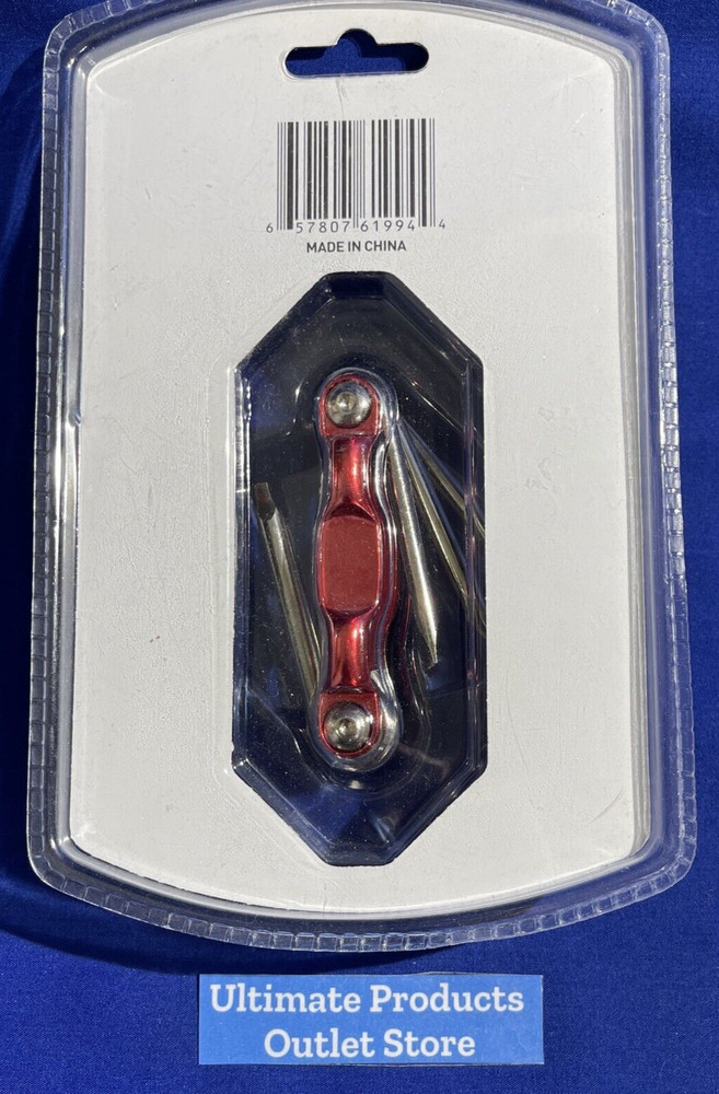 Folding Utility Key Set- 5 Piece Rich Tool Anodized Aluminum Body