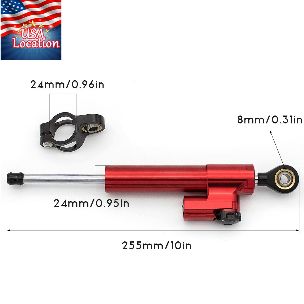 For CBR954RR 2002-2003 CBR929RR 2000-2001 Steering Damper Bracket Kit Mount Red