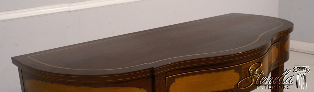 L32464EC: KINDEL Winterthur Collection Inlaid Mahogany Console Table