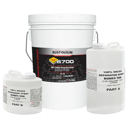 Rust-Oleum 388958 Epoxy Coating, High Gloss Finish, Dunes Tan, Solvent Base