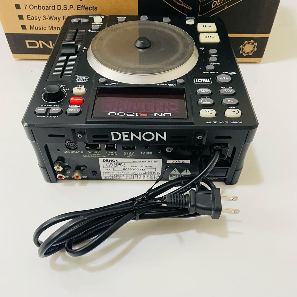 DENON DN-S1200 DJ CD USB Media Player Controller Tested with Box Japan