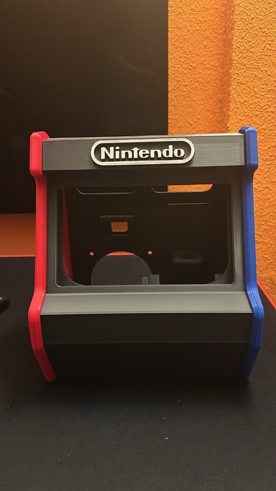 Nintendo Arcade-style Stand for Switch Console Red Blue Black 3D Print