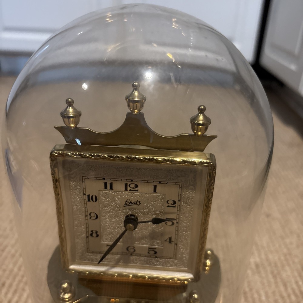 Vintage WEST GERMANY Schatz Dome Clock RARE Gorgeous Untested