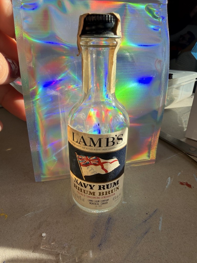 Vintage Lambs Navy Rum (45ml) Empty Bottle