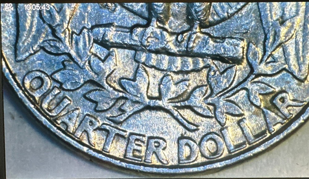 1985-D 25C Washington Quarter - Multiple Errors / Rim Doubling / DDR Errors