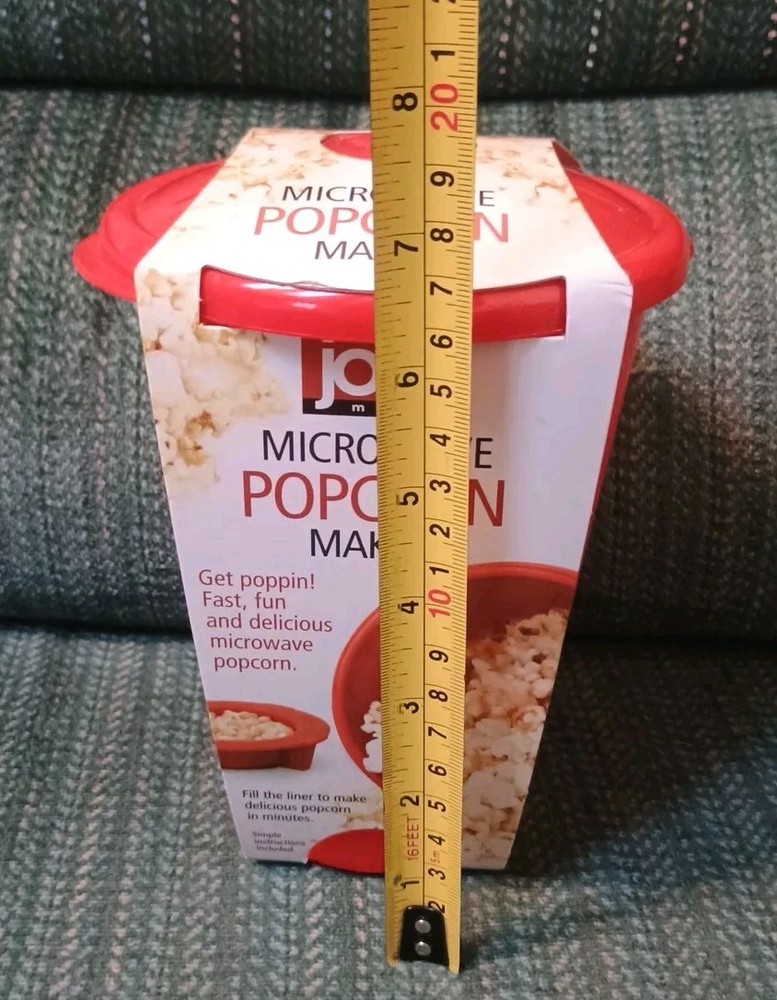 Joie Microwave Popcorn Popper Maker Red (NWT)