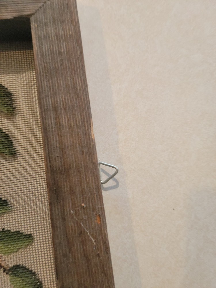 Birdhouse Picture Painted On Wire With Frame