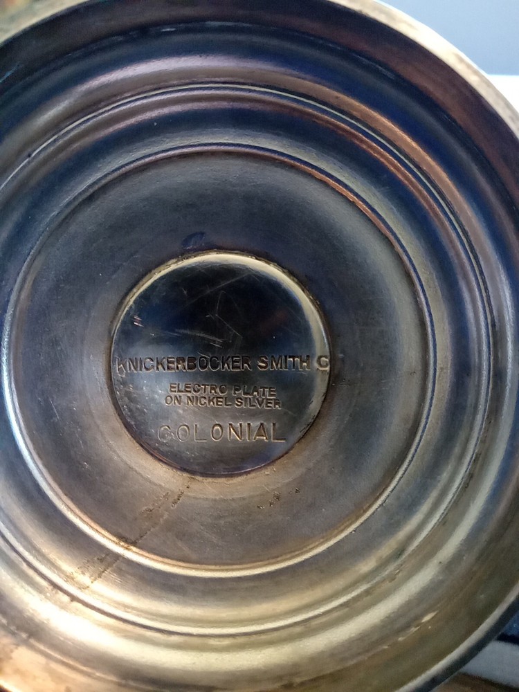 Knickerbocker Smith Electro plate On Nickel Silver Colonial Creamer