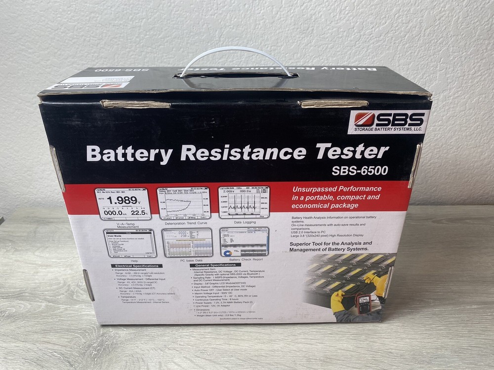 Storage Battery Systems SBS-6500 Battery Resistance Tester