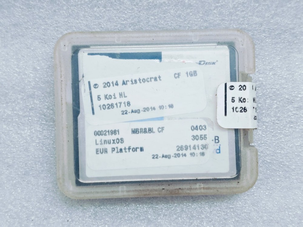 2013 Aristocrat Software 5 KOI HL 10251718 CF LINUXOS 3055 EUR PLATFORM