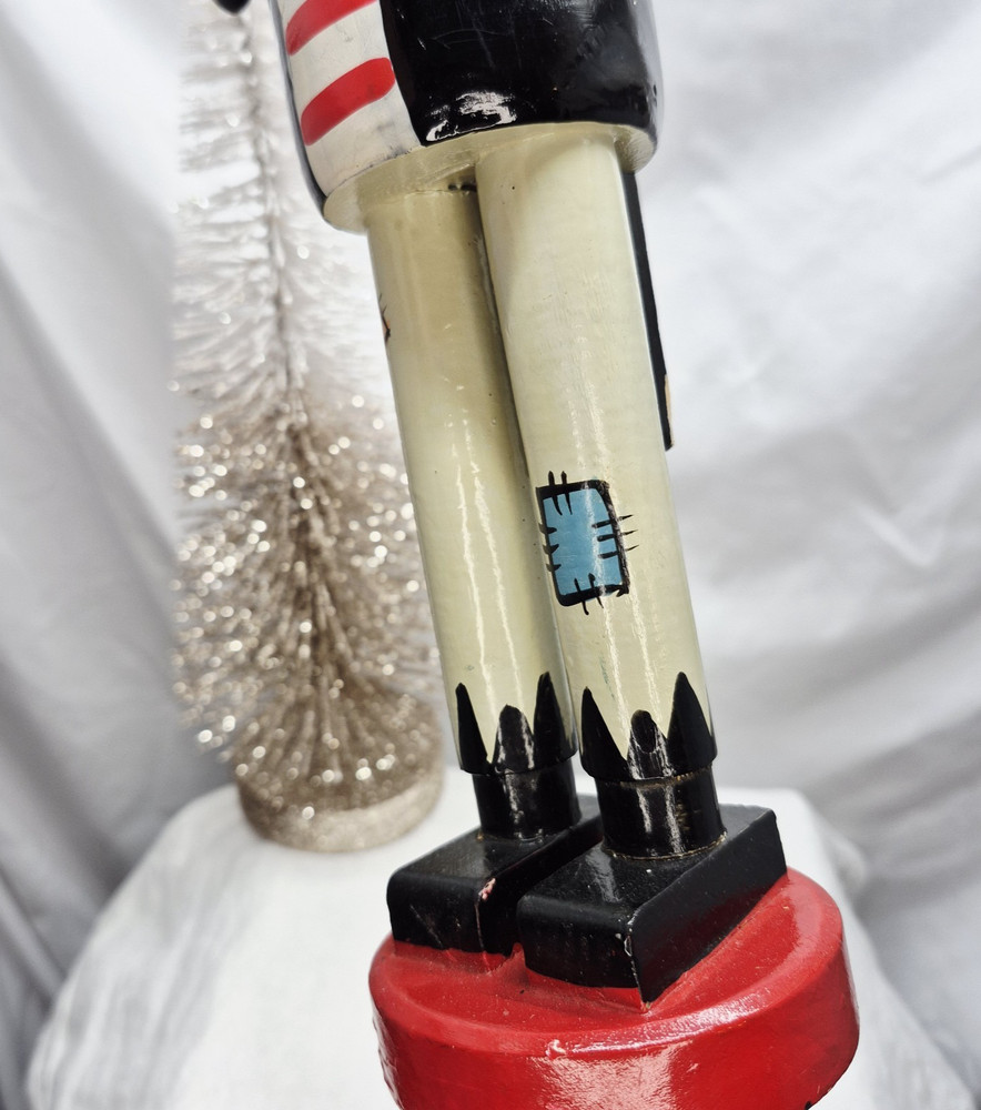 13.5” Wooden Nutcracker - Frankenstein - multicolored