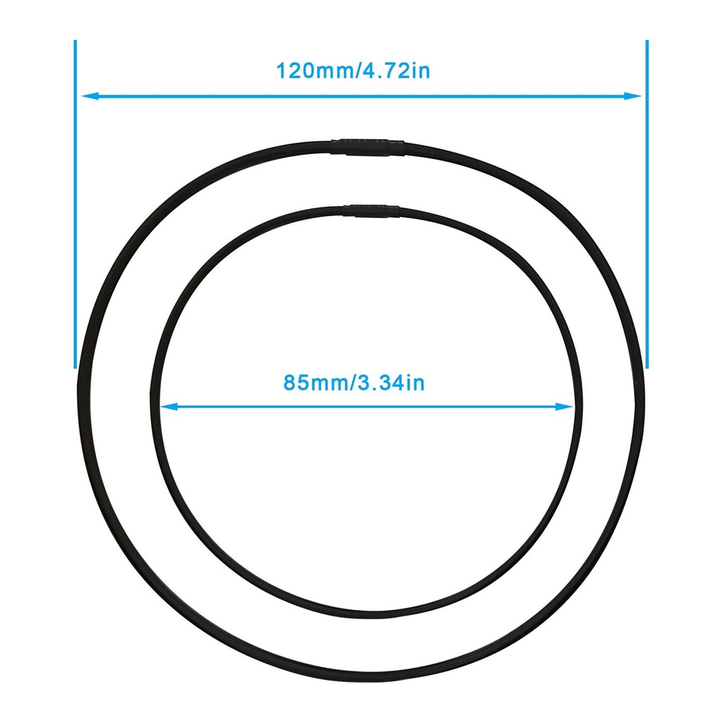 Mictop Universal Elastic Bands Replacement for Microphone Shock Mount black