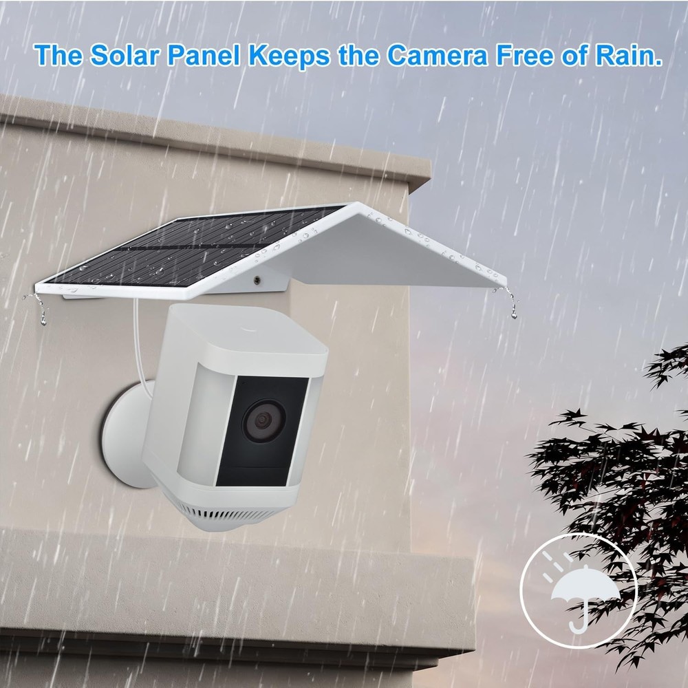 Solar Panel for Ring Camera Spotlight Cam Plus/Pro(Battery) & Stick Up Cam/Pro B