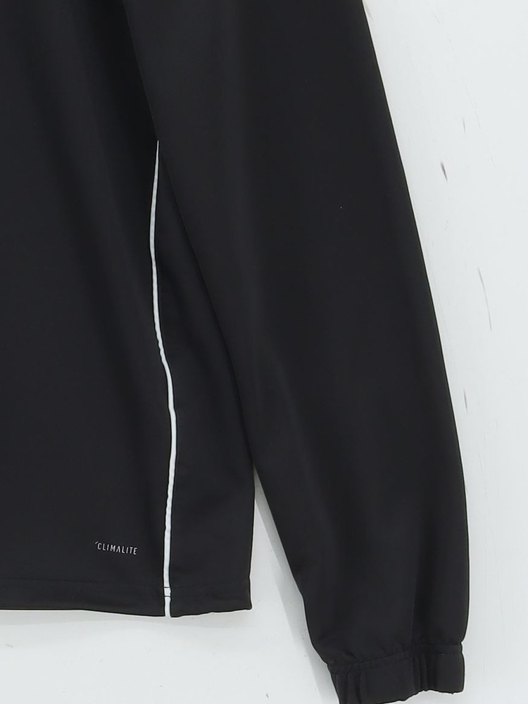 Adidas Men's Loungewear S Black 100% Polyester Mock Neck Basic