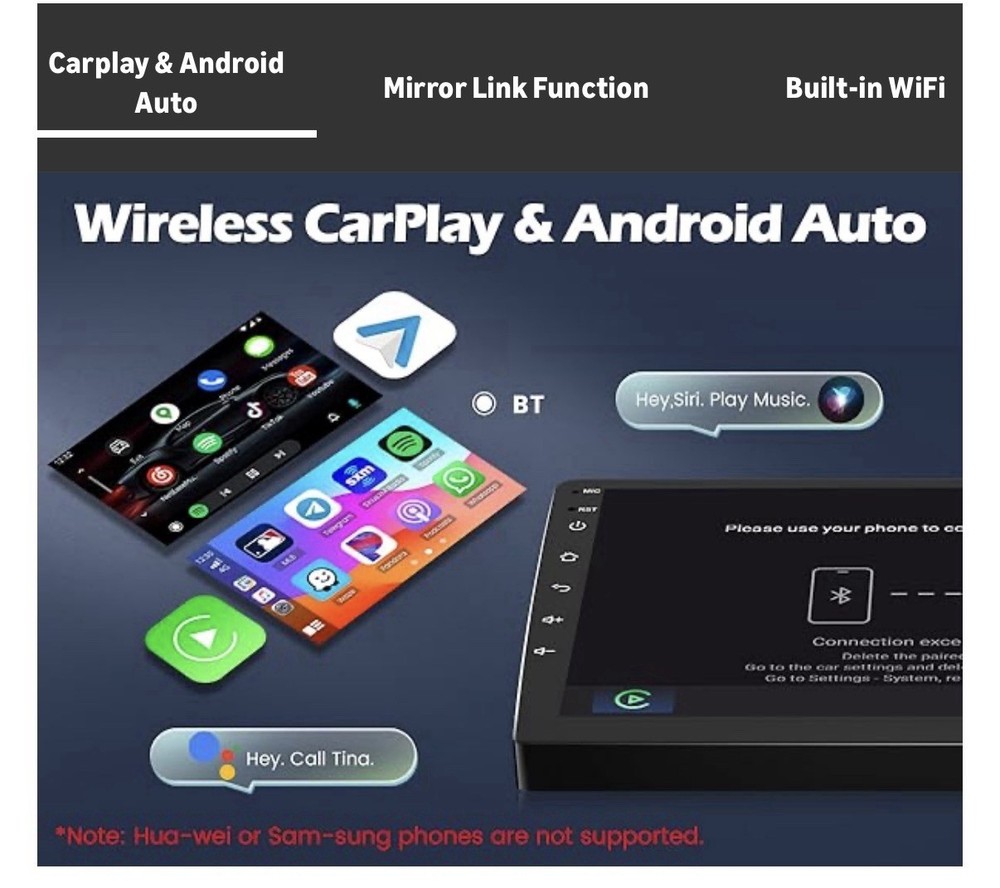 MISSING MT BRACKET 4+64G 9” Android 15 Carplay Stereo for Odyssey EX-L 2010-2017