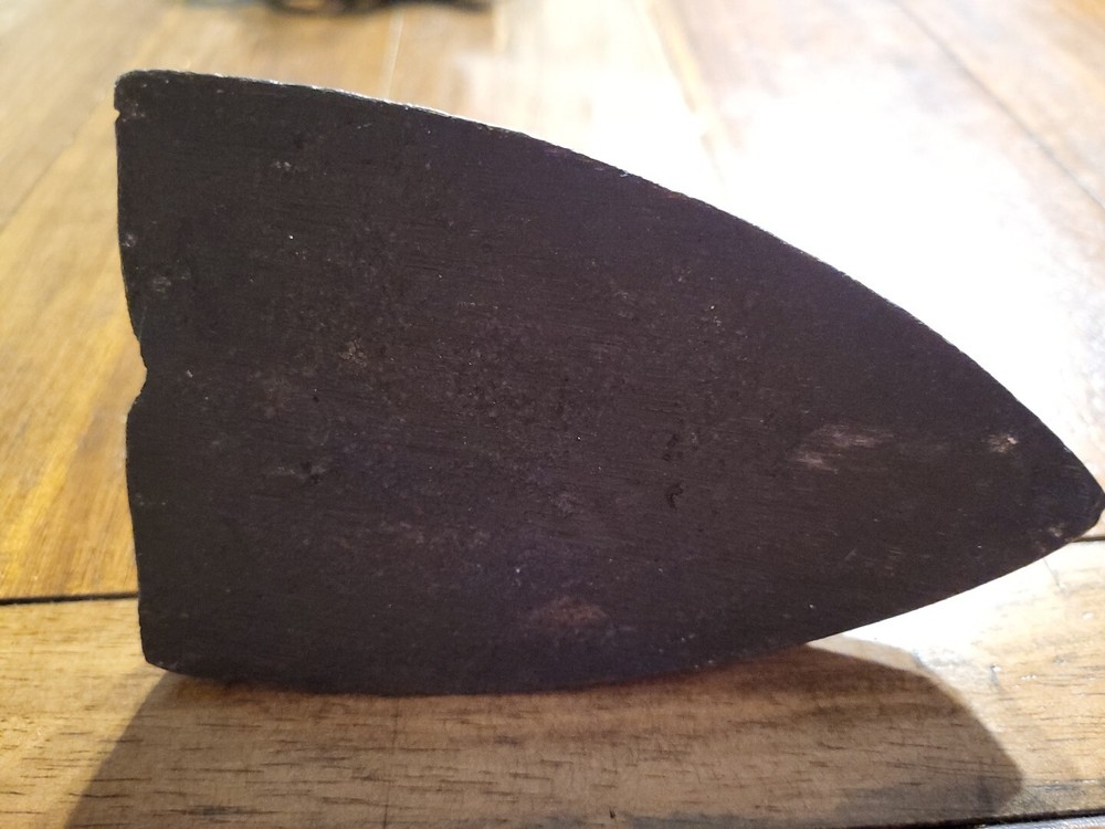Cast Iron 5" Long Primitive Sad Iron w/ Handle Vintage
