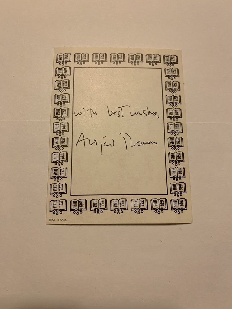 Abigail Thomas Author Signed Bookplate Autographed New