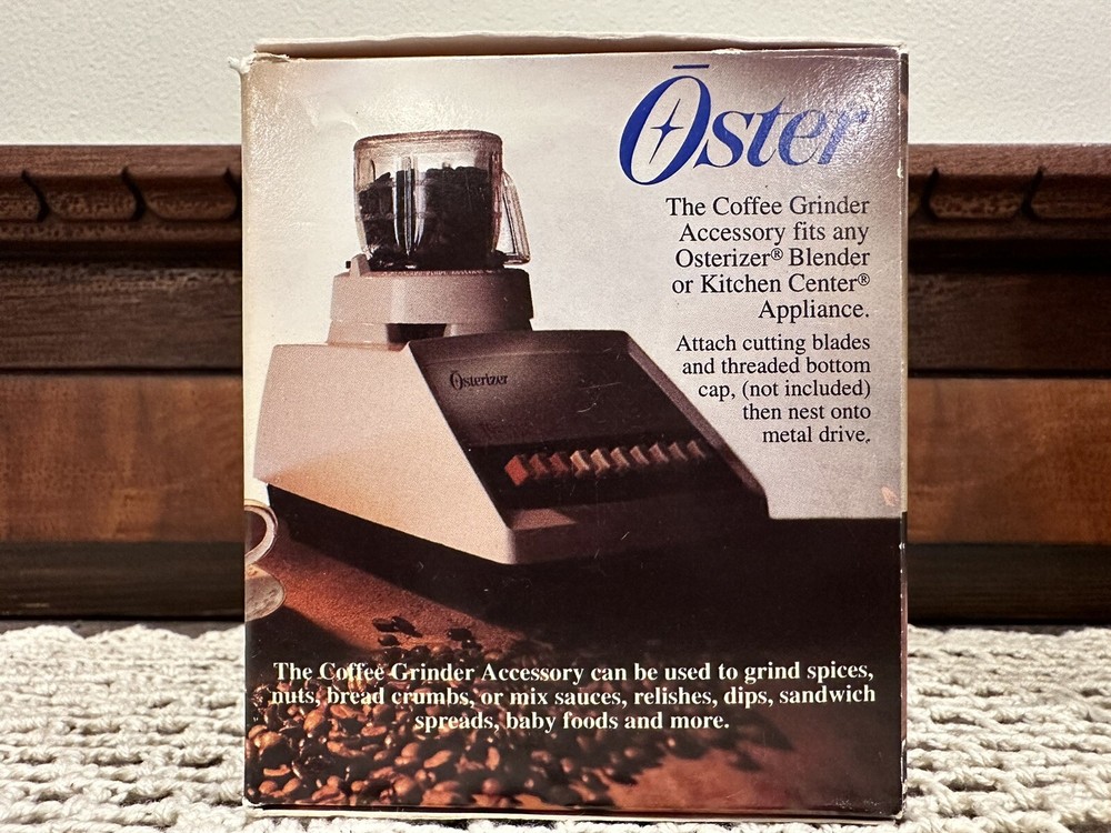 Oster Coffee Grinder Accessory for Osterizer Blender or Kitchen Center Item 4937
