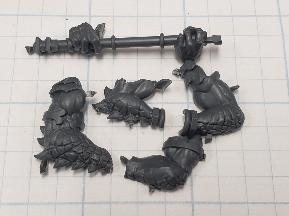 Warhammer Seraphon ARMORY Bits Kroxigor Arms w Weapon Handle Set AR113