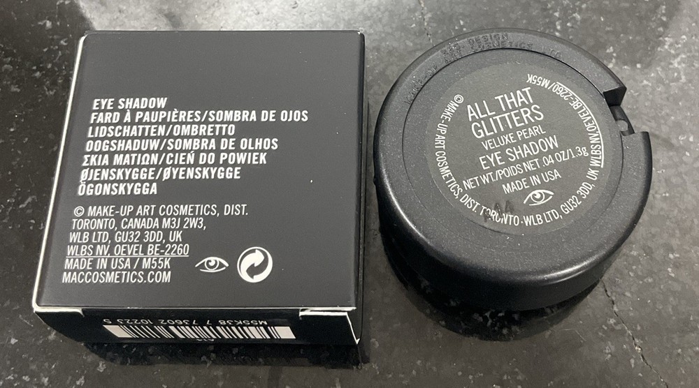 MAC Eye Shadow - All That Glitters Veluxe Pearl- NIB