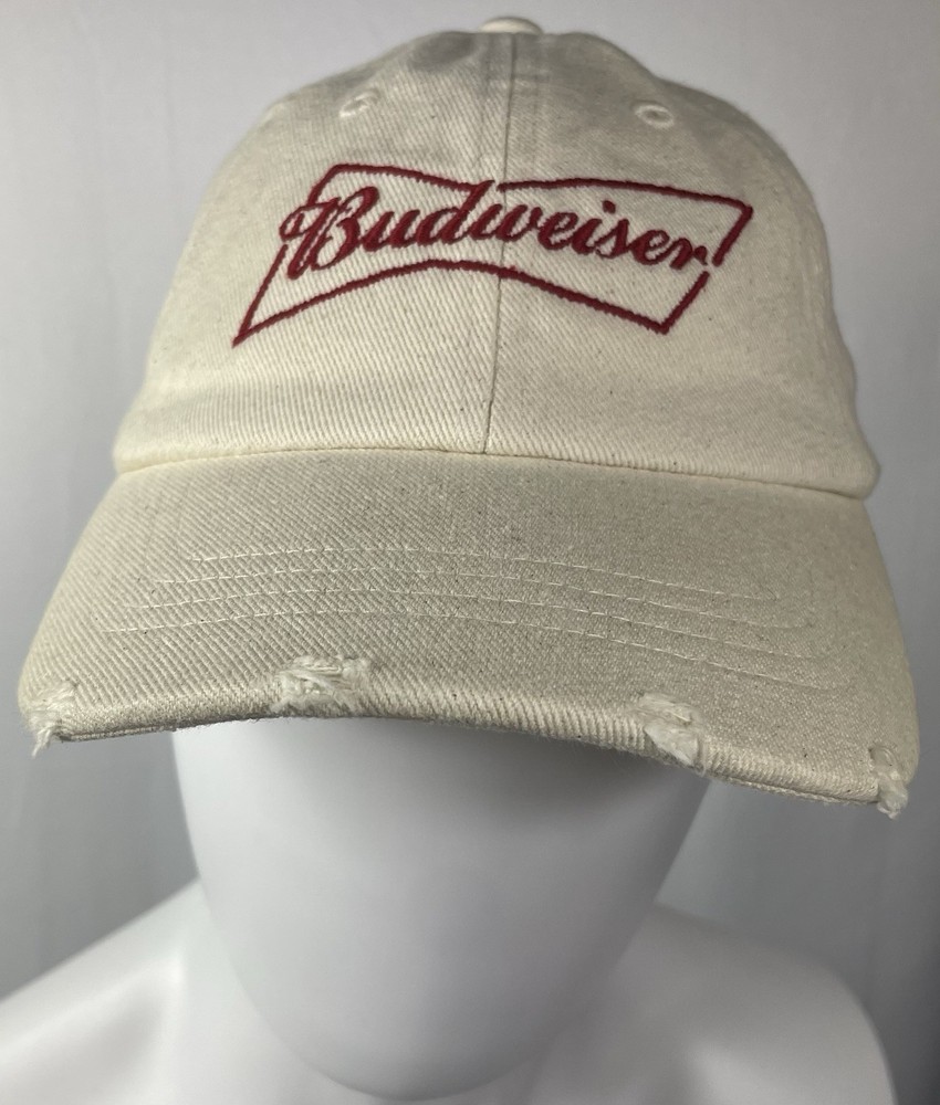American Eagle BUDWEISER Men's One-Size Tan Hat with Adjustable Strap in Back