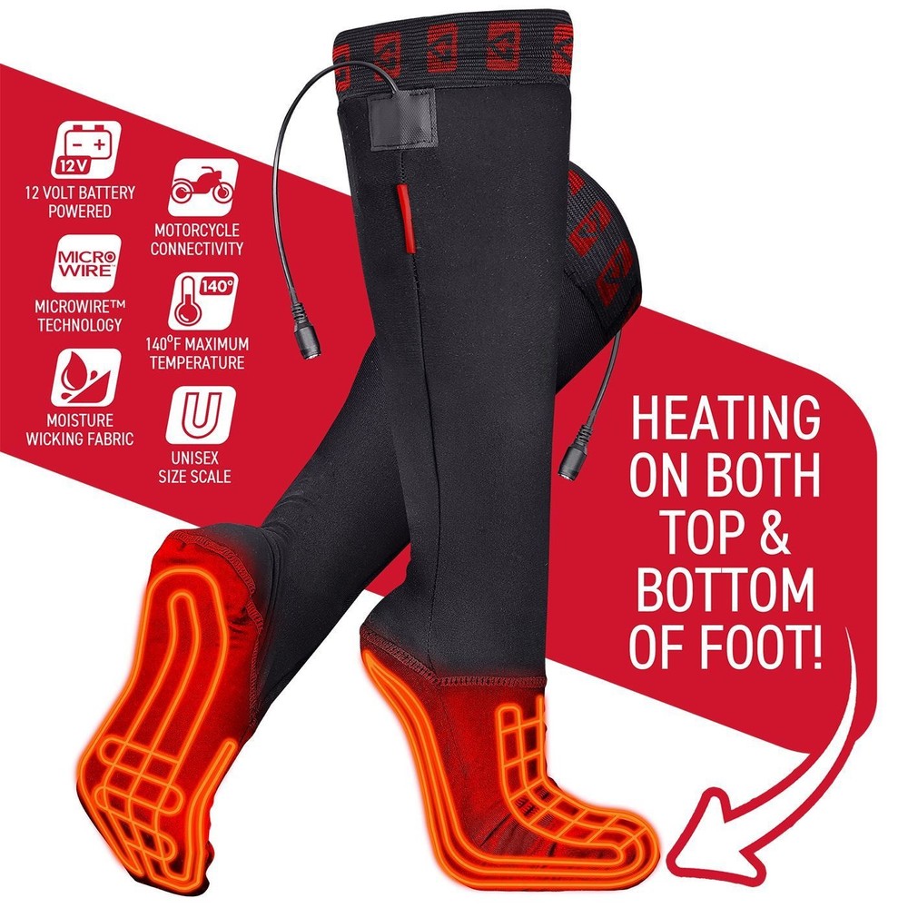 Gerbing 12V Heated Sock Liners Black