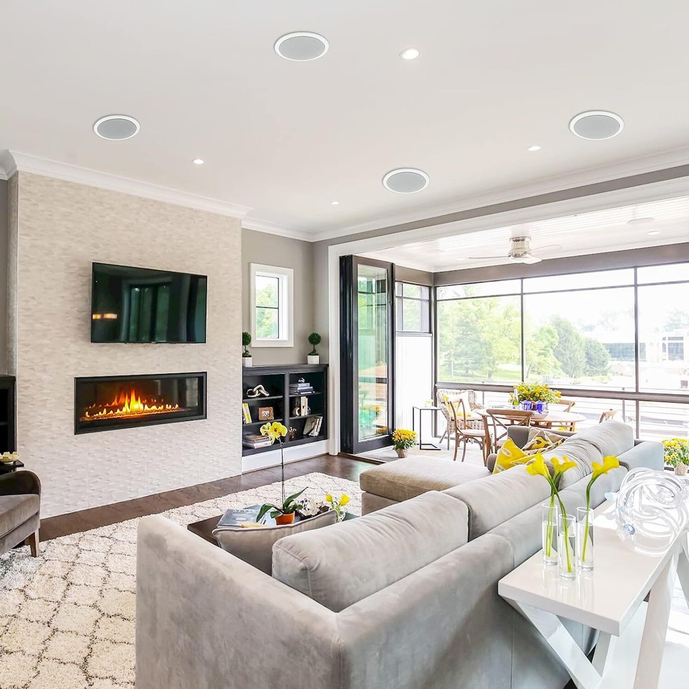 Herdio 4 pack 6.5'' Bluetooth Ceiling Speakers Full Range Superior Sound