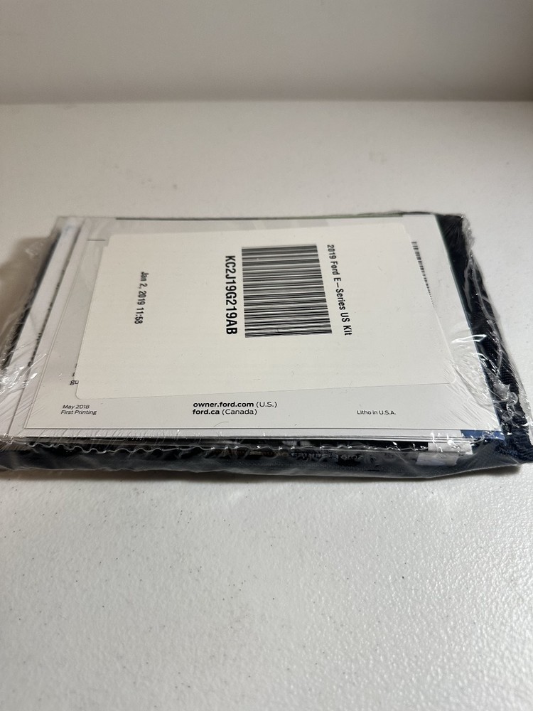 2019 Ford E-Series Owners Manual Set