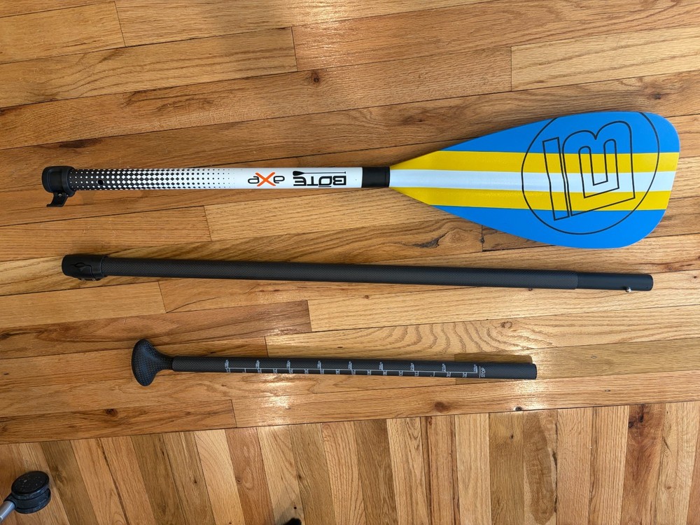 3-Piece Adjustable Fiberglass Paddle Bote (Blue variation)